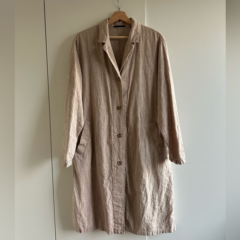 Uniqlo Linen Duster Jacket